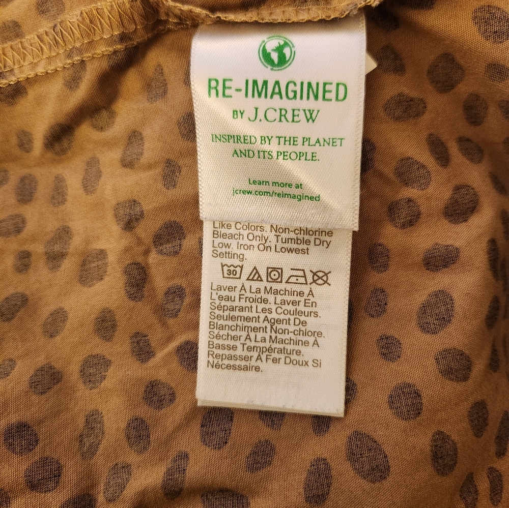 J. CREW Cheetah Animal Print Ruffle VNeck And Shoulders Tiered Midi Dress - Picture 15 of 16